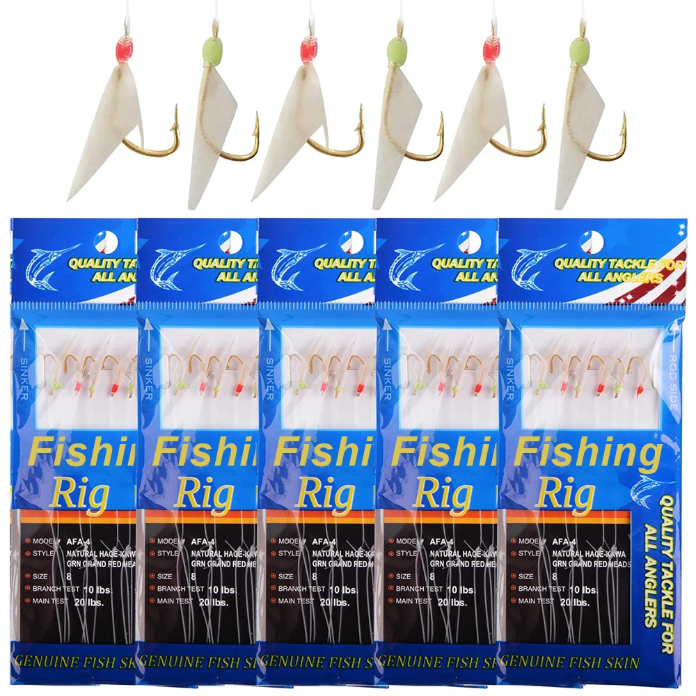 Aparejo de pesca con cebo vivo y cuentas luminosas para caballa - imagen 2