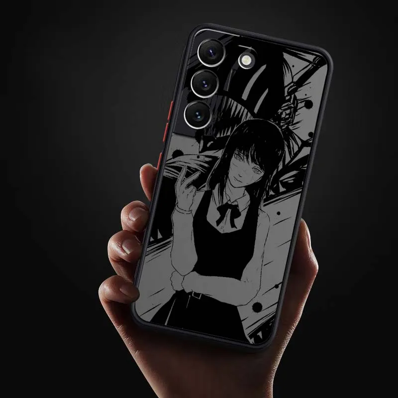 الفاخرة بالمنشار رجل الفن لسامسونج غالاكسي S25 S24 S23 S22 S21 S20 S10 S9 الترا زائد FE 5G متجمد شفافة جراب هاتف #4