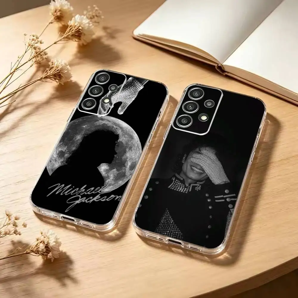 M-michael Jackson King  Phone Case Transparent Soft case For Samsung S25,S24,S21,S22,S23,S30,Ultra,S20,Plus