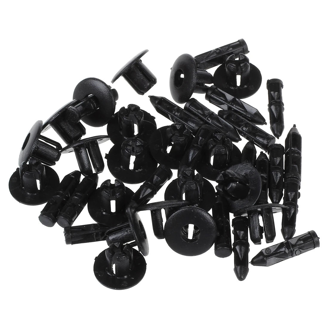 

20 Pcs 7mm Hole Plastic Push Screw Rivet Fairing Panel Fixings Clips