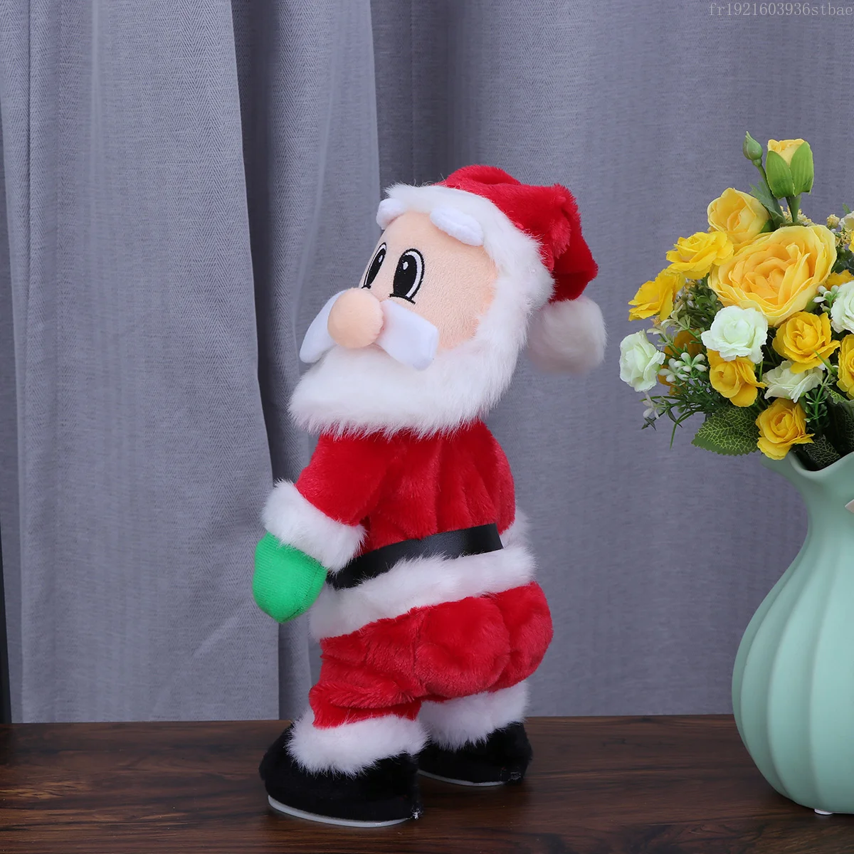 Dancing Santa Singing Electric Toys Christmas Gifts Claus Plush Figure Party Favor Filling