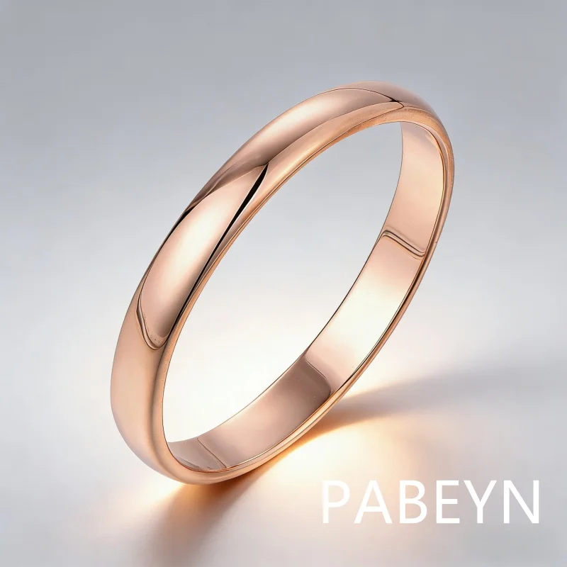 925 Sterling Silver Stylish Simple 10MM Rose Gold Color Bracelet Birthday Party Anniversary Gift Daily Wear