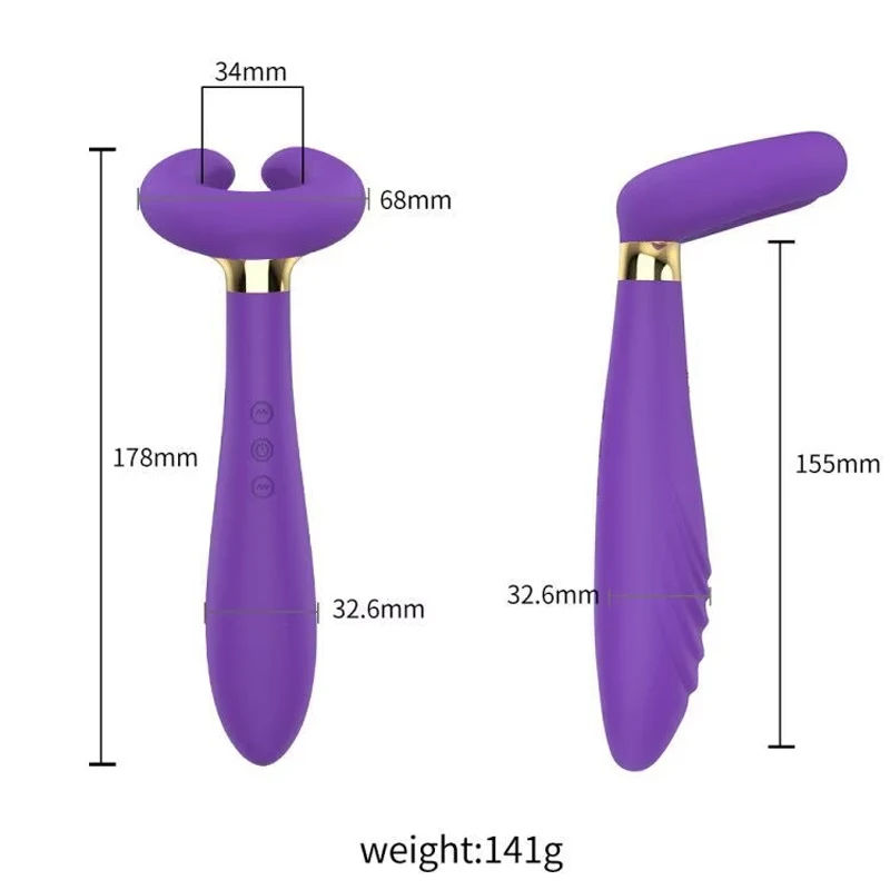 ilicone Prostate Massager Vibrator - Turquoise Rippled Anal Vibrator with Perineum Stimulator, G-Spot Sex Toy for Men Women view 4