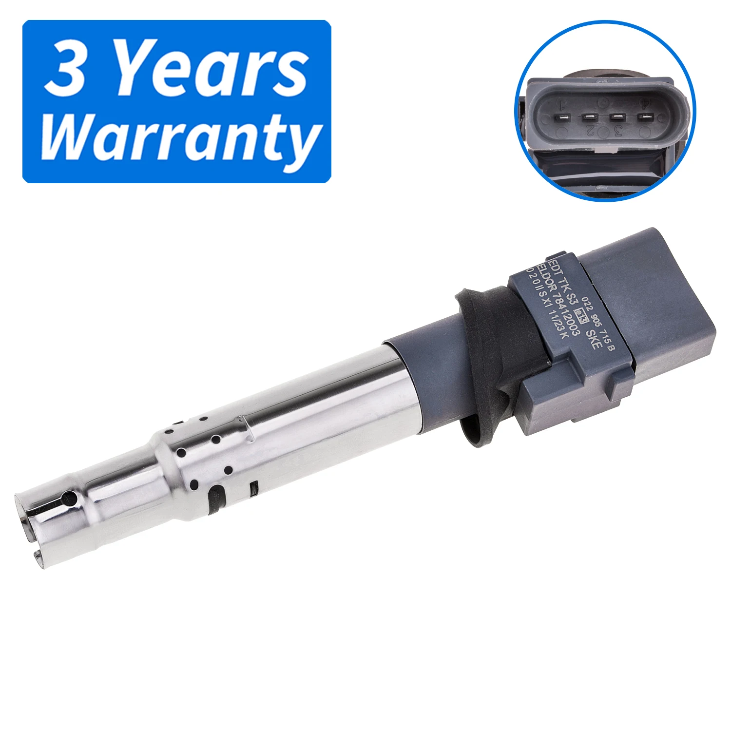 

Ignition Coil 022905715B,022905715D,022905715A For AUDI A3,Q7 2006-2010,TT,VW CC,Golf,Passat,Phaeton,Touareg 2002-2018 3.2/3.6