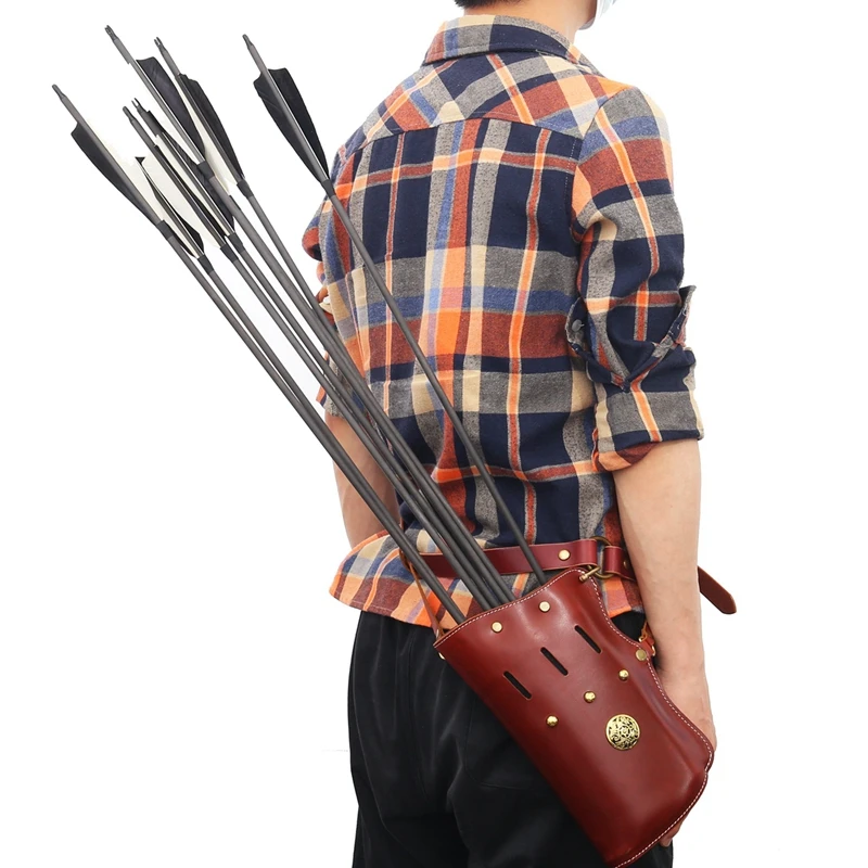 

1pcs Archery Quiver Vintage Bow Arrow Pouch Portable Outdoor Hunting Shooting Sports Accessories
