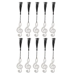 10 Pcs Premium Metal Music Note Bookmark Sturdy Decorative Tassel Bookmark Diy Bookmark Reading Bookmark For Writers Readers