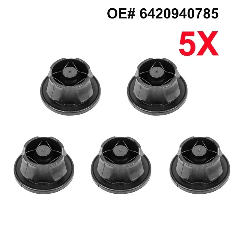 5x Car Engine Covers Rubber Mat for Mercedes Benz Engine Cover Trim Rubber Mounting Grommet Bung Absorber Accessories 6420940785