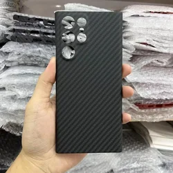 Yierfa S22 Carbon Fiber Protective Case for Samsung Galaxy S23 Ultra Case Ultra-thin Back Cover for Galaxy S22 Plus S 22 Cases