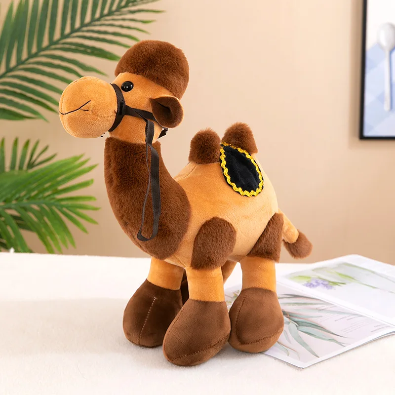 27-30CM Desert camel plush toy doll cartoon animation animal animal mother and child kangaroo doll parent-child paradise doll