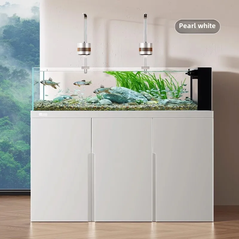 2024 fish tank, living room, stream tank, ultra-white electrostatic powder spraying, no formaldehyde