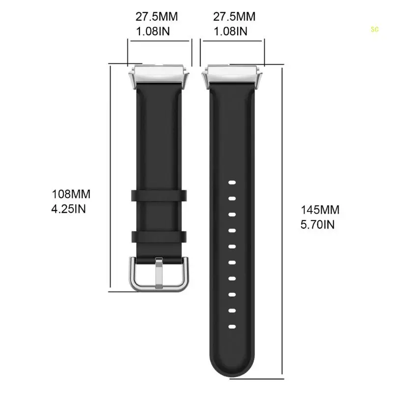 Soft and Comfortable PU Watchband for Watch 3 Active/Lite Adjustable Length Wriststrap Comfortable Wristband Bracelet Dropship