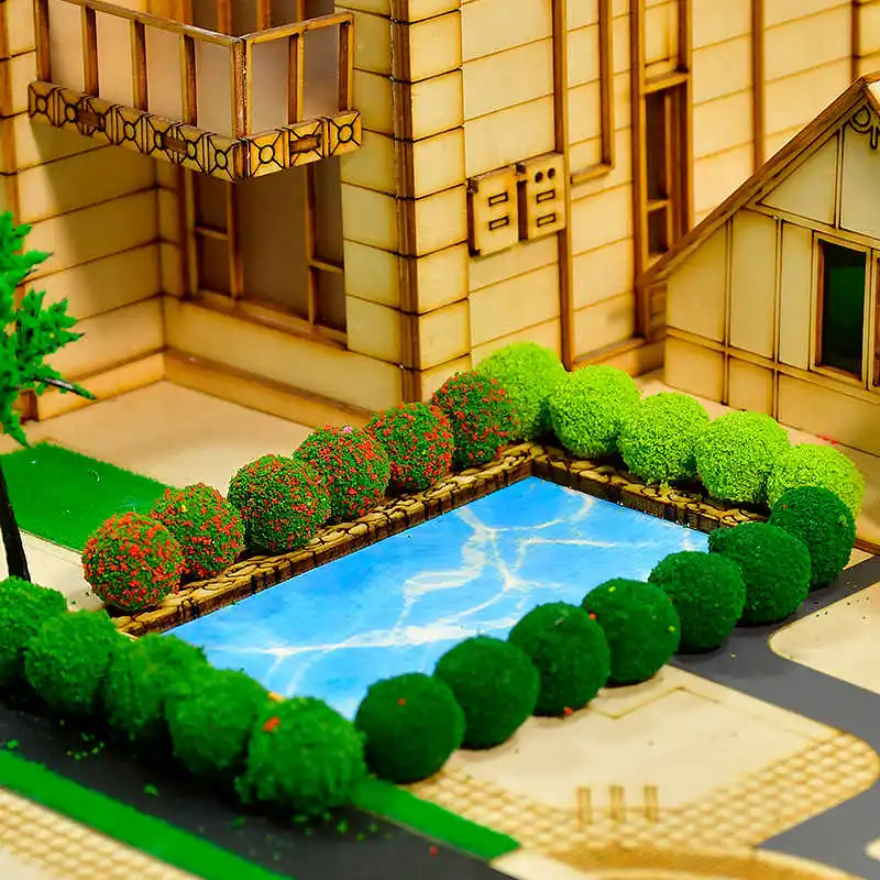 Artifical Plants Green Grass Ball Simulation Bush Shrubs Model Military Sand Table Scene Layout Raiway Train Landscape 10pcs/lot