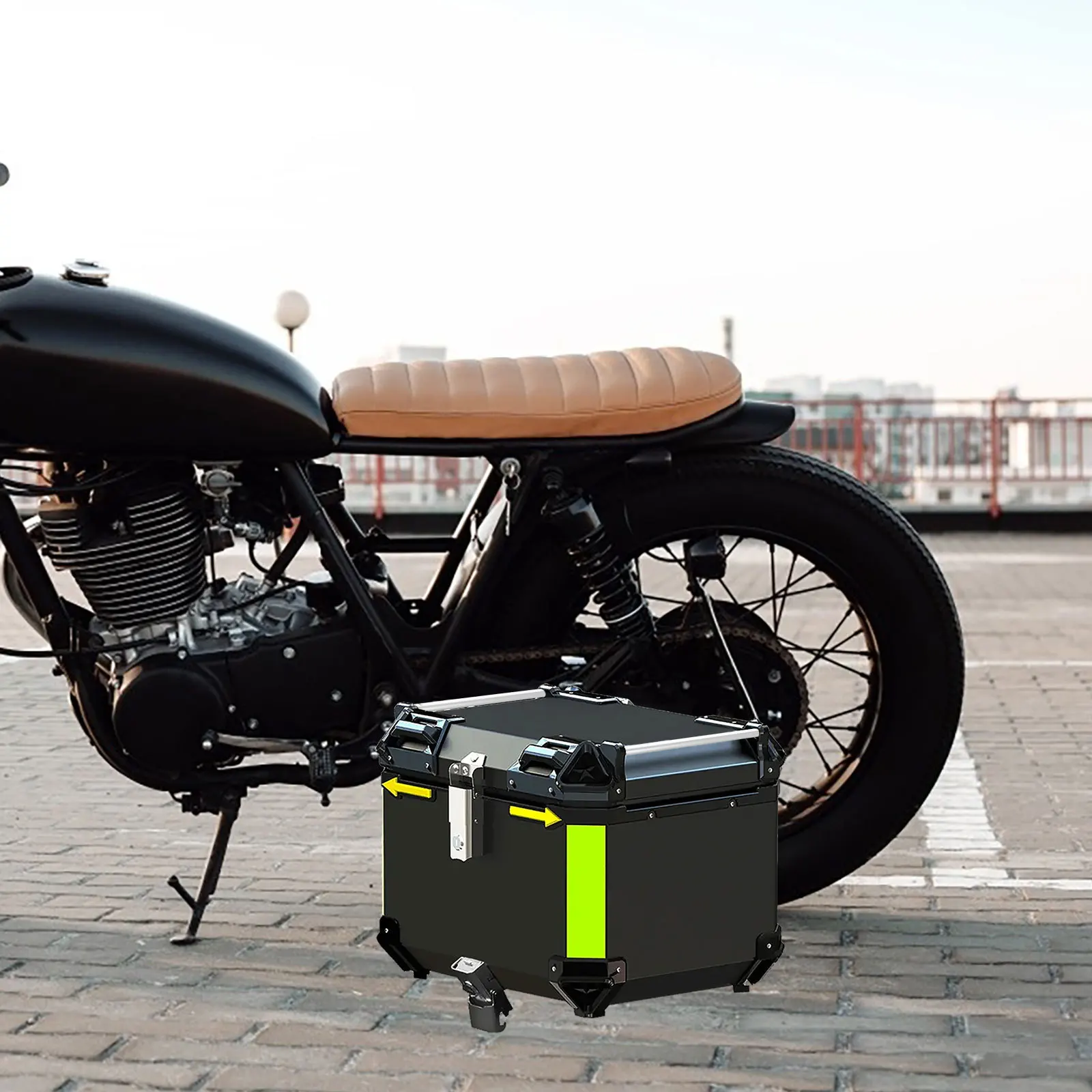 

2Pcs Top Box Replacement Handle Alloy Waterproof Stylish Secure Grip Motorcycle Luggage Accessory Tail Box Handle Cover