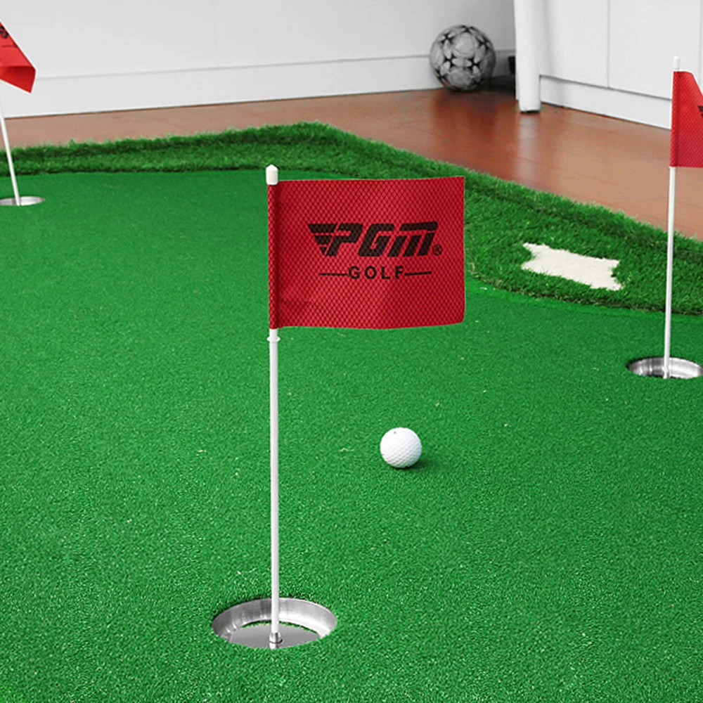 PGM Golf Hole Cup met gatvlag Roestvrij staal Draagbare Indoor Putting Trainer Putter Oefen Home Yard Outdoor Training