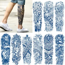 Sap Inkt Full Leg Full Arm Tijdelijke Tattoo Sticker Langdurig 15 Dagen Waterdicht Tattoo Wolf Tattoo Stickers Voor Mannen