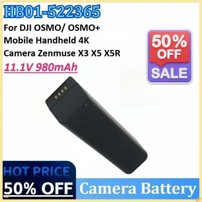 

Newly HB01-522365 HB01 11.1V 980mAh High-Capacity Camera Battery for DJI OSMO Mobile Handheld 4K Camera Zenmuse X3 X5R X5 OSMO+