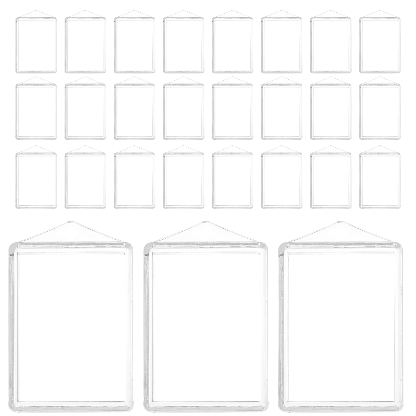 

Empty Box Pendant Open Bezel Charm Hollow Photo Frame Jewelry Making Accessory Display Tool Transparent Hanging Decor