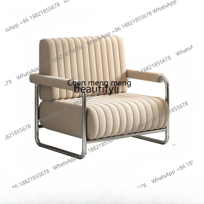 X   Nordic Light Luxury Single Sofa Living Room Leisure Chair Creative Single Seater Leisure Chair