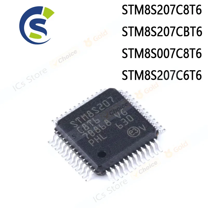 5PCS New and Original STM8S207 C8T6 STM8S207 CBT6 QFP-48 Chipset STM8S207C8T6 STM8S207CBT6 STM8S007C8T6 STM8S207C6T6