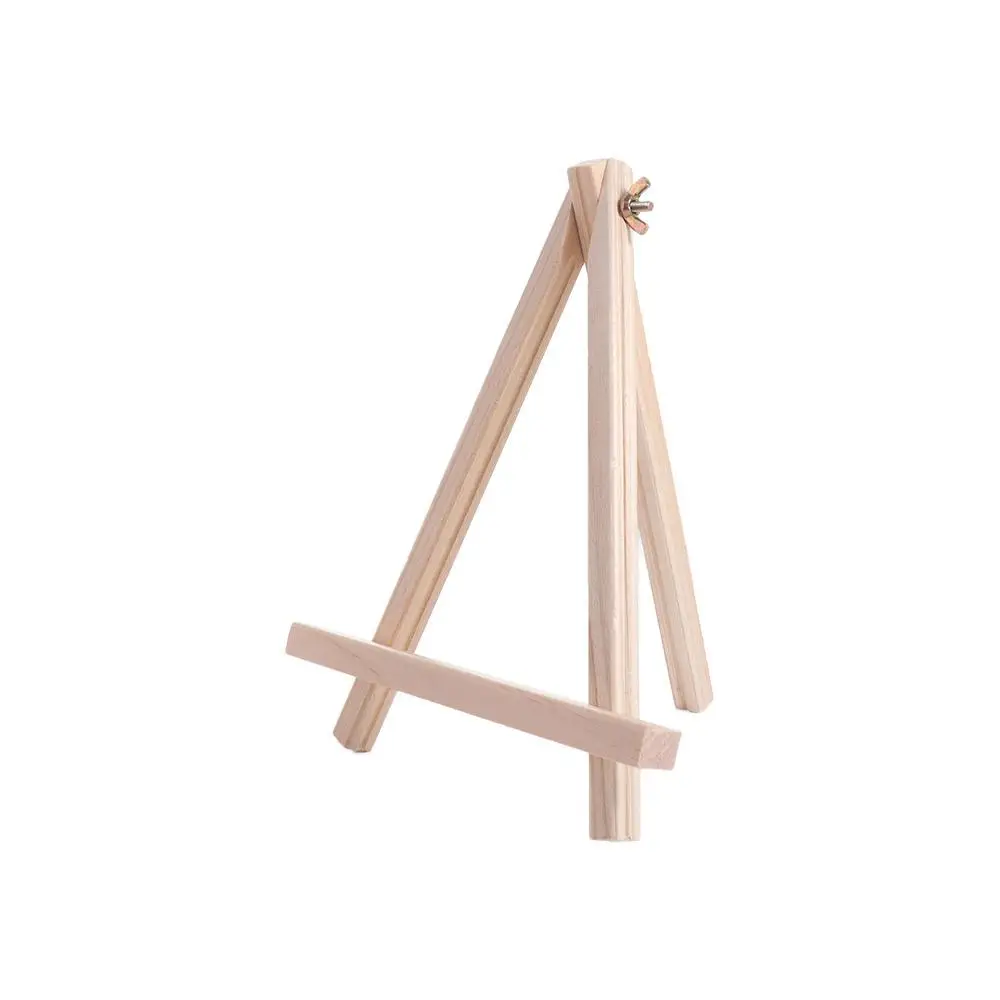 

Stand Painting & Sketch Wood Mini Easel Small Portable Triangle Display Stand Foldable Desk Stand Tripod Art Supplies