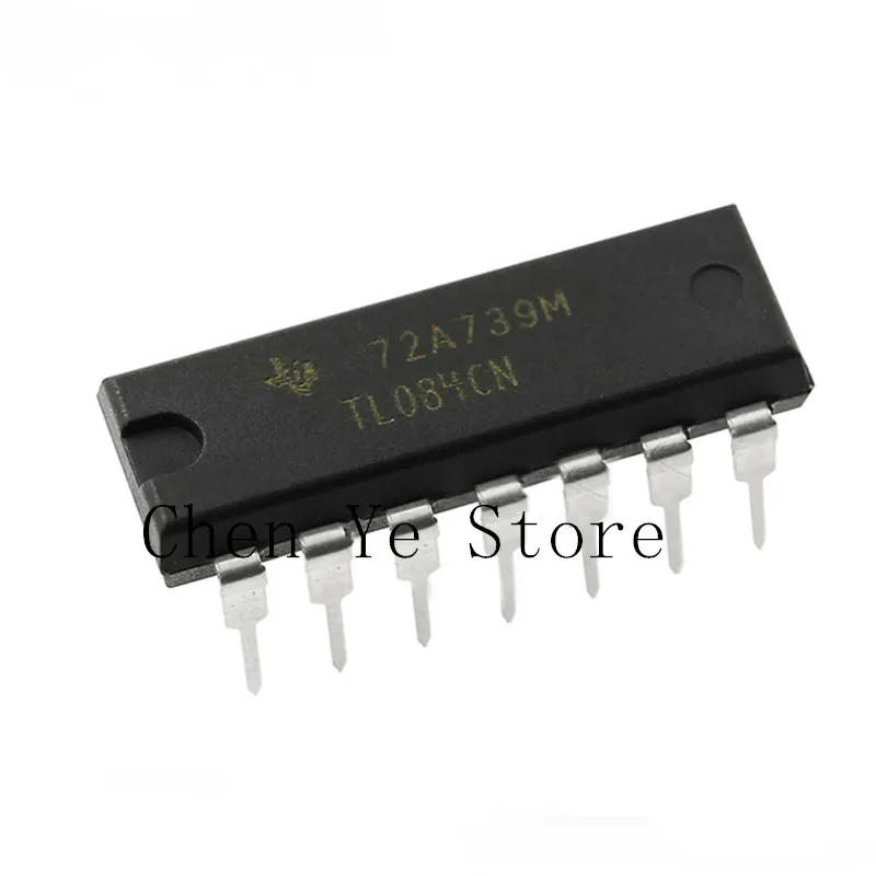 10PCS new and original IC TL084CN DIP-14 TL084 084CN Quadruple operational amplifier