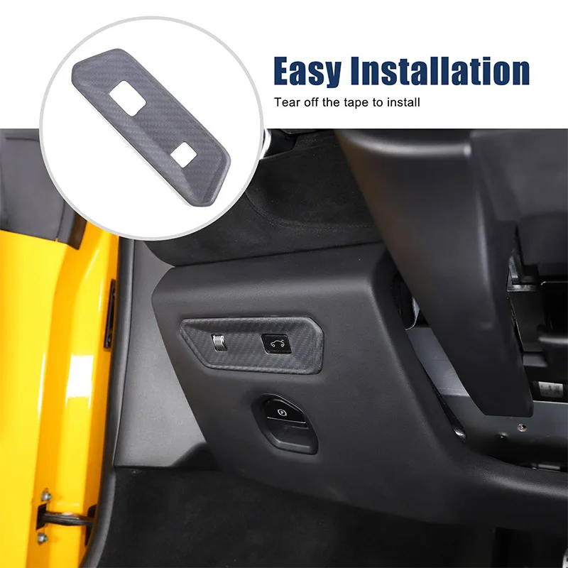 

1 piece set Real carbon fiber For Lotus EMIRA 2021-2023 car interior trunk switch frame decorative sticker Car accessories