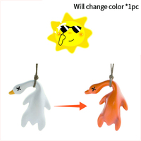 2025 New Color Changing Roast Duck Pendant Color Change Roasted Duck Goose Car Hanging Keychain Rearview Mirror Decoration