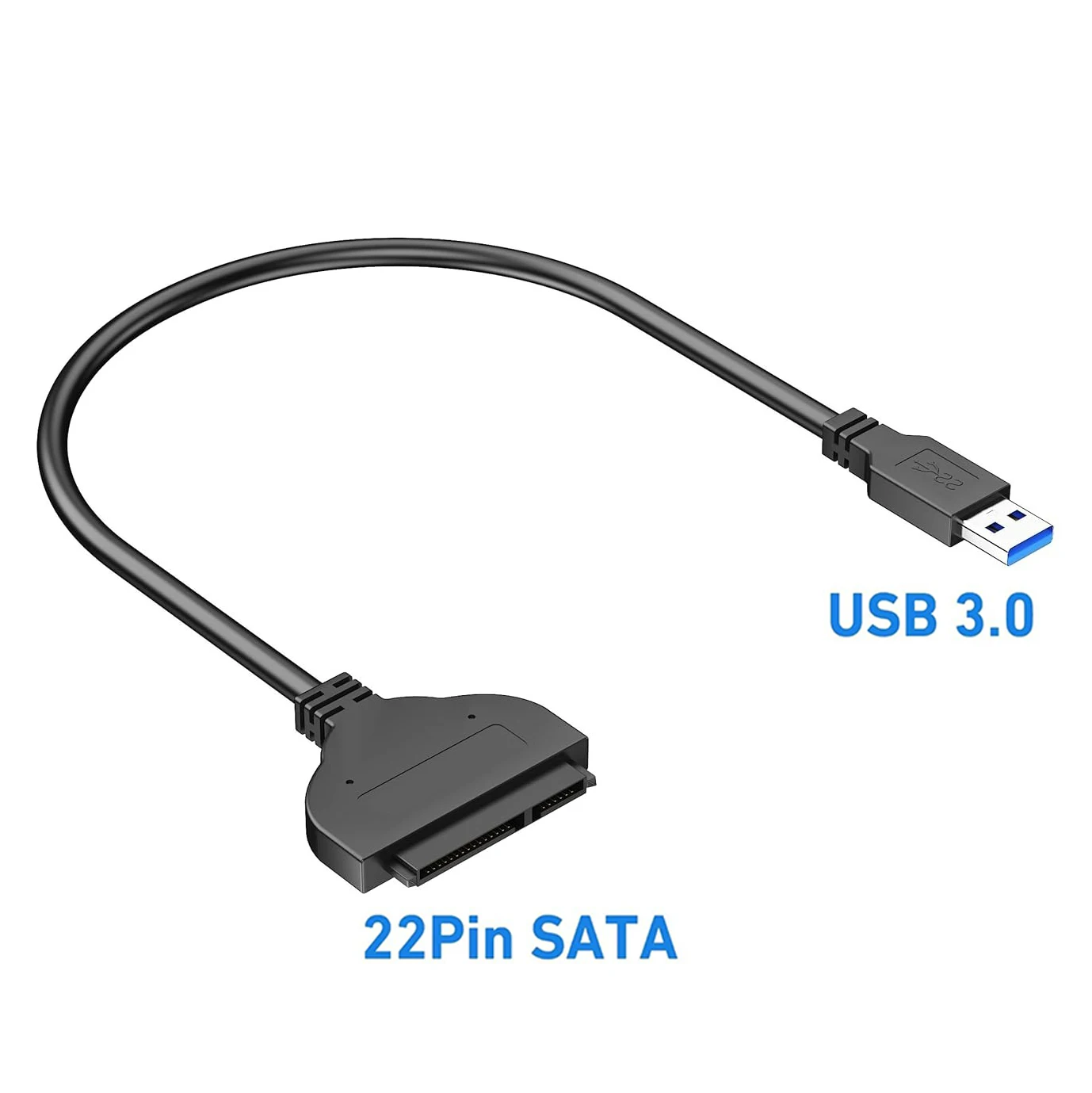 

USB 3.0 to SATA III Adapter Cable 5Gbps Data Transfer Support for 2.5” SSD/HDD, Plug & Play External Converter for Laptop PC