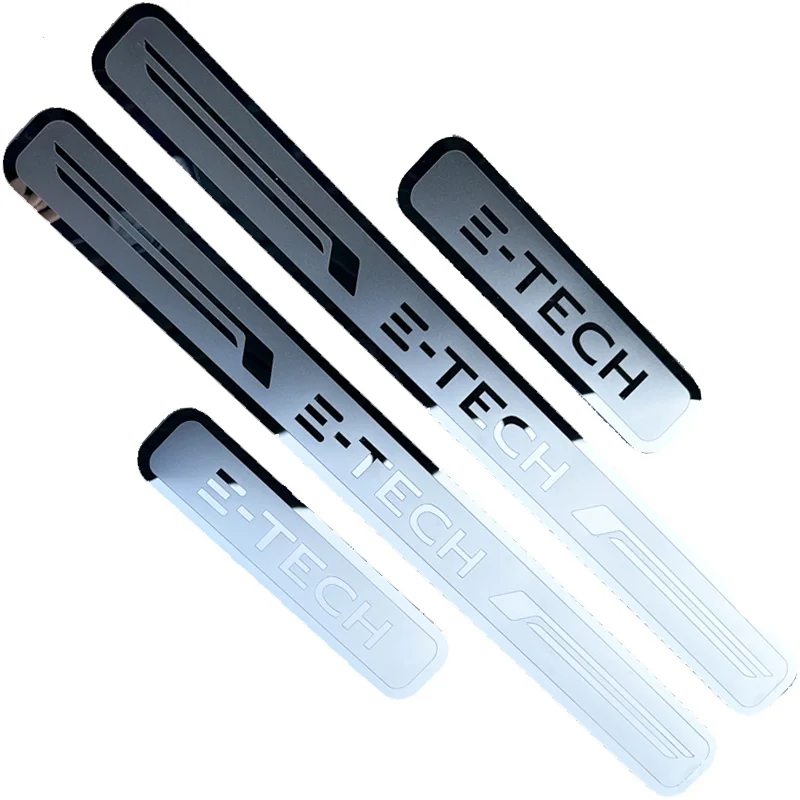 For Renault 5 2024 2025 Car Door Sill Scuff Plate Pedal Cover Exterior Threshold Protector Auto Stickers Trim Accessories view 3
