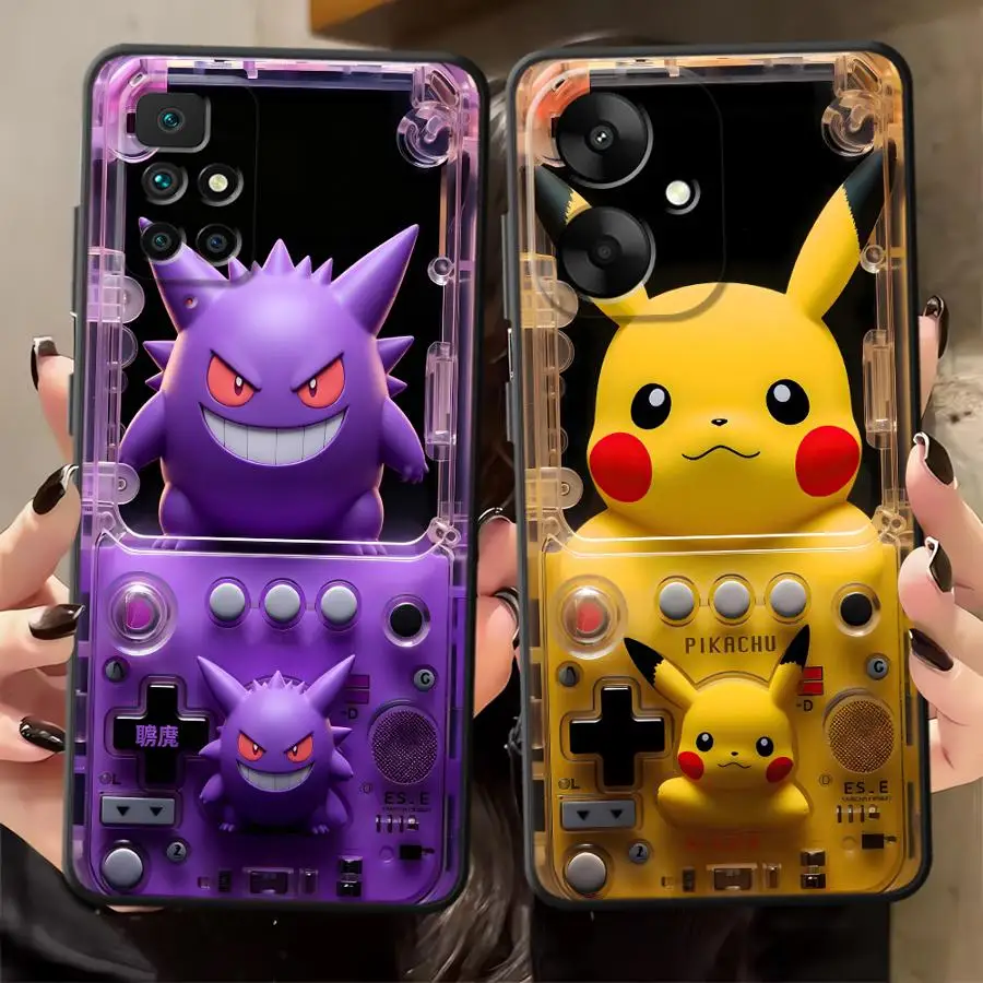Funda de teléfono de tapa blanda con diseño de anime japonés Gengar para Xiaomi Mi 15T 10T 11T 12T Pro 14T Pro 13 11 12 Lite