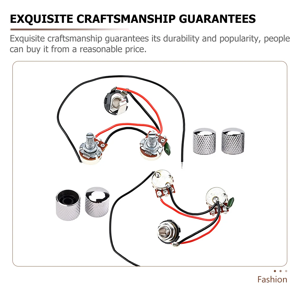 Potentiometer Harness Parts for Guitar Jb Line Unique Wired Wiring Toggle 500k Pots