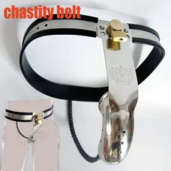 New BDSM Bondage Stainless Steel Male Chastity Belt Device Slave Lockable Penis Cage with Hole Sextoys Products for Men Cockcage