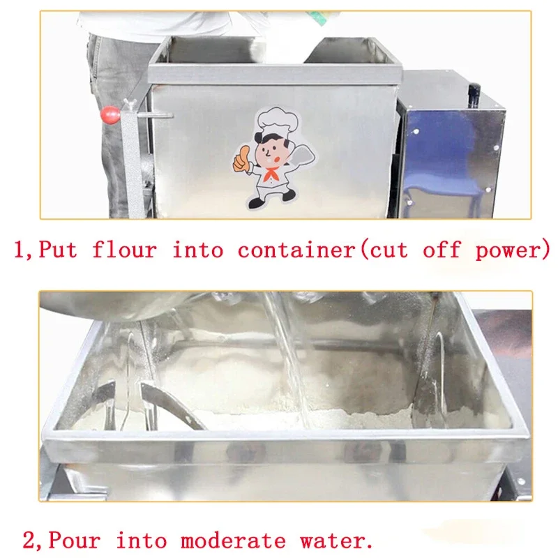 25kg 2200W Commercial Dough Mixer Flour Mixing Machine Stirring Mixer Suitable for Pasta Bread Dough Kneading Capacity 220V