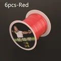 6 piezas rojas