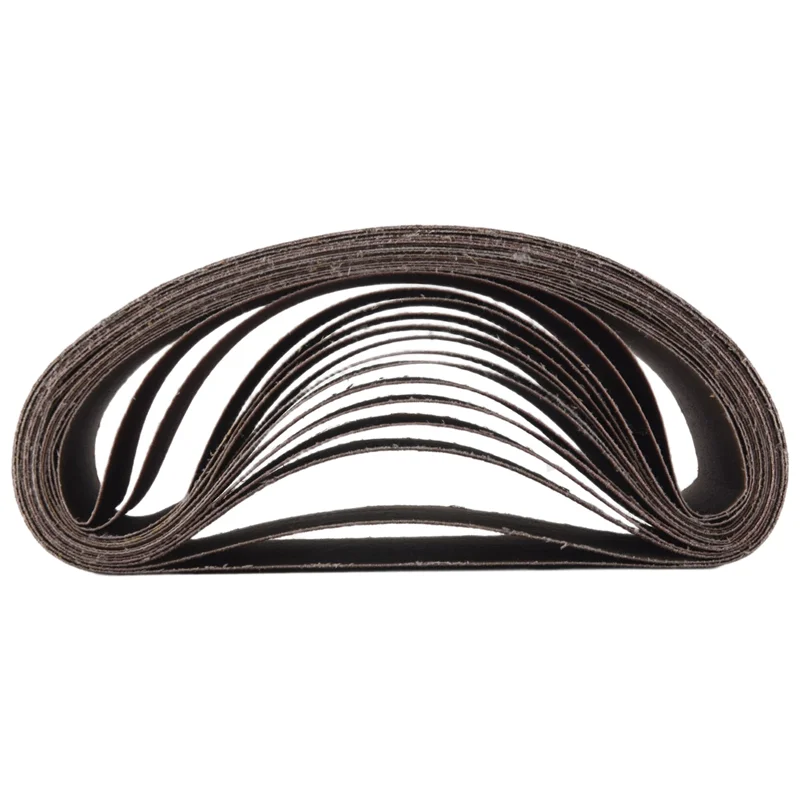 AB47-3X21 인치(75X533mm) 알루미늄 산화물 샌딩 벨트 15 팩 샌딩 벨트(80 120 180 240 400 그릿) 벨트 샌더용