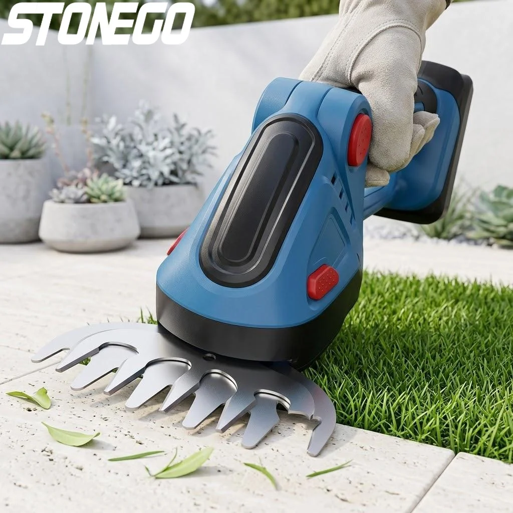 

Cordless 24V 2-in-1 Lawn Trimmer and Pruning Shears Handheld Mower Garden Tool for Shrub Maintenance