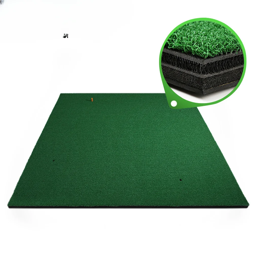 150*150cm indoor outdoor training golf mat golf range mat driving range 3d custom golf hitting mat