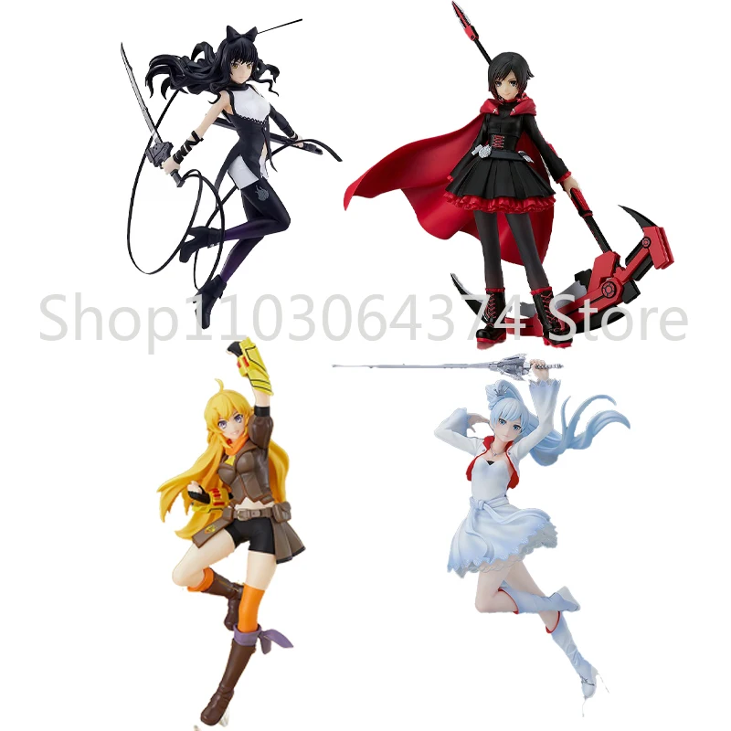 100% Genuine Boxed GSC Blake Belladonna Ruby Rose Weiss Schnee POP UP PARADE 17cm Collectible Action Figure Anime Model Toys