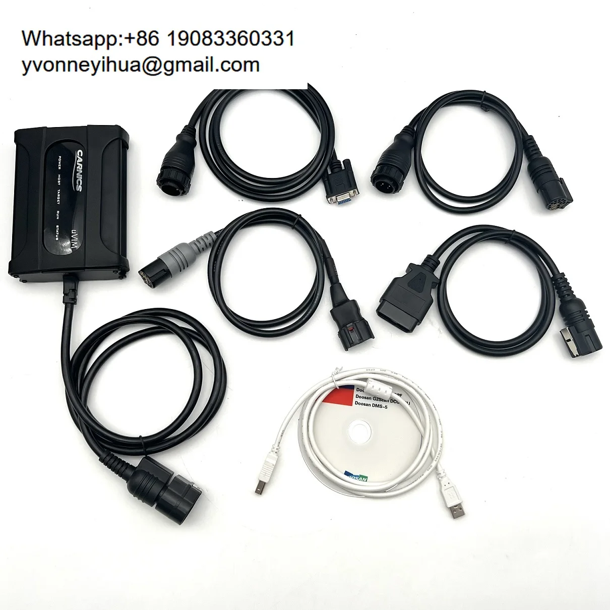 Doosan Tester Excavator Construction Engine Analyzer Hydraulic System Diagnostic Tool Doosan UVIM DMS-5 2025.04 Software