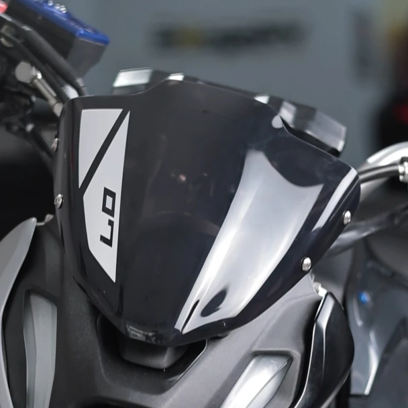 دراجة نارية هدية الزجاج الأمامي الشاشة الأمامية منحرف الرياح حامي لياماها MT07 MT-07 MT 07 2021 2022 2023 2024 الزجاج الأمامي #5