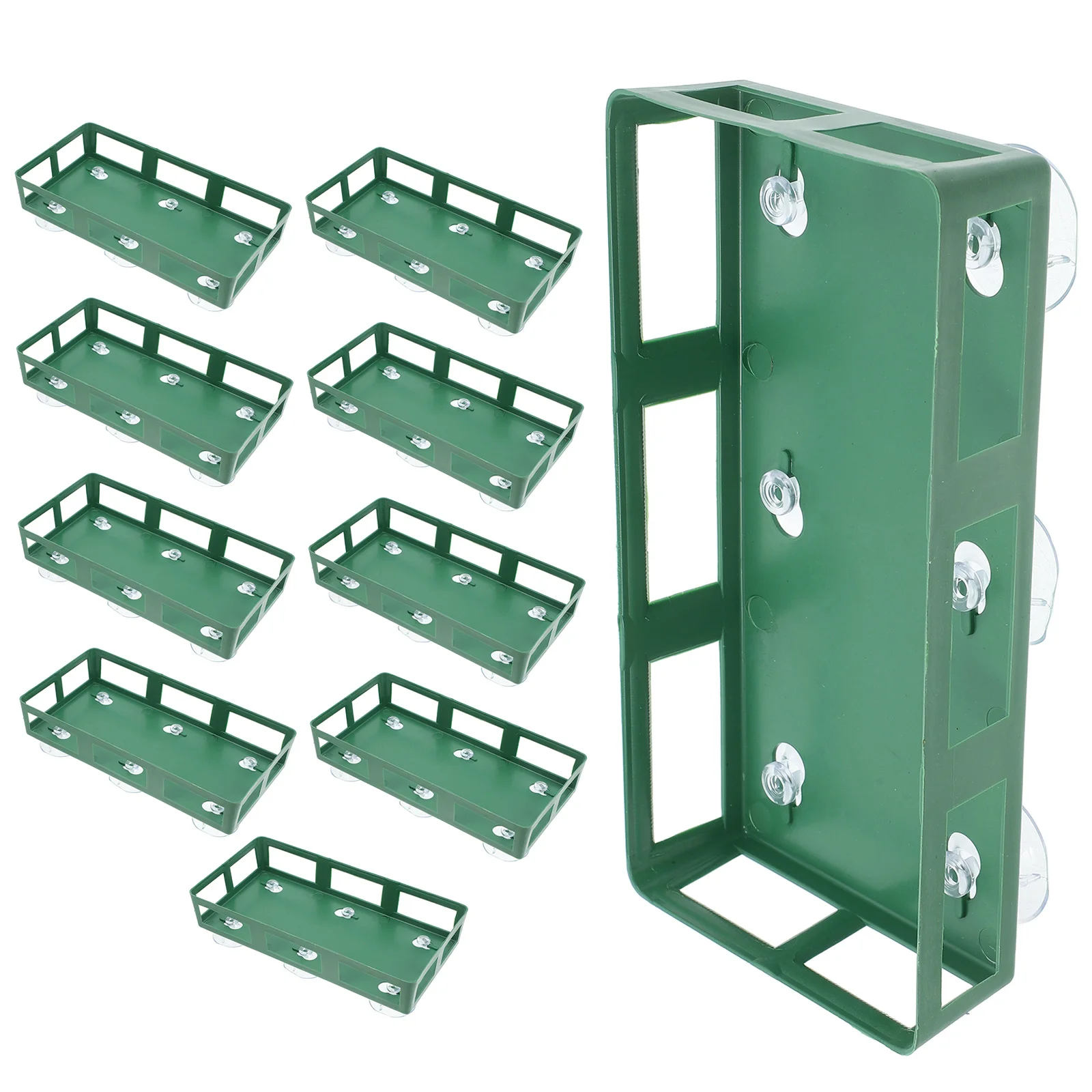 

10Pcs Rectangular Suction Cup Flower Mud Holder Floral Arrangement Base for Wedding Car Decoration Table Centerpiece DIY Fresh