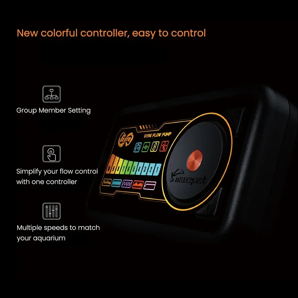 

In stock New Maxspect Jump MJ-GF308/316 Colorful Crossflow Saltwater Aquarium Wavemaker Pump with Controller for Marine Coral Re