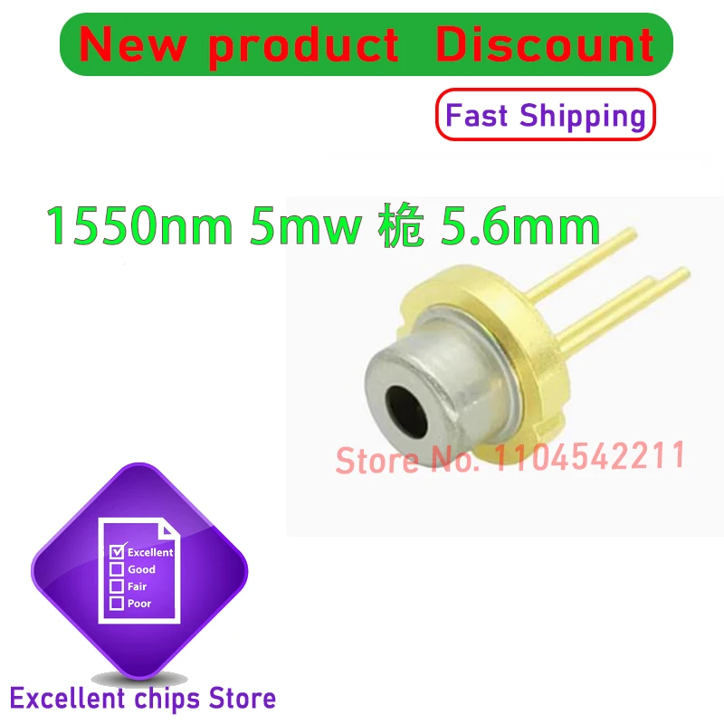 

1pcs/lot New Original Laser Diode 1550nm 5mw Φ 5.6mm Laser Diodes TO-56 4-Pin In Stock