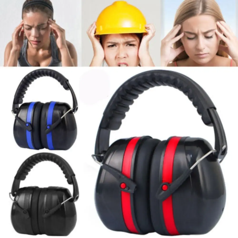 Safety Hearing Protector Adult Ear Defenders Folding ABS Ear Muffs Adjustable Noise Cancelling Ear Plug