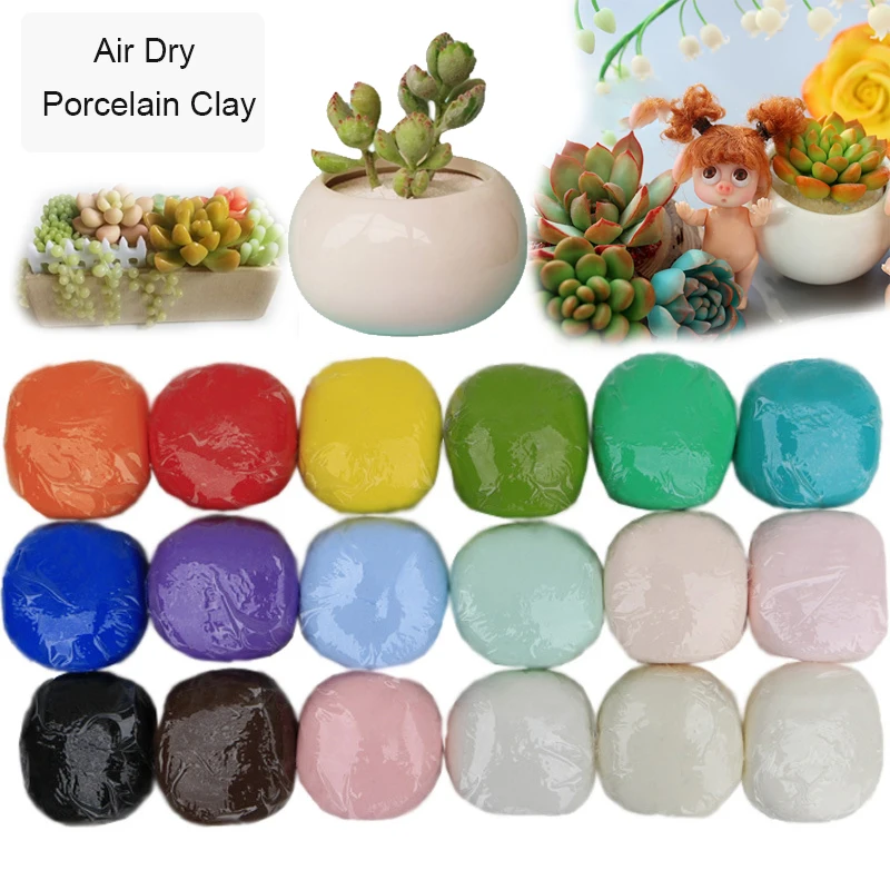 

250g Professional Air Dry Cold Porcelain Clay DIY Sculpture Flower Make Modeling Resin Clay Craft Material Art Hobby Supply