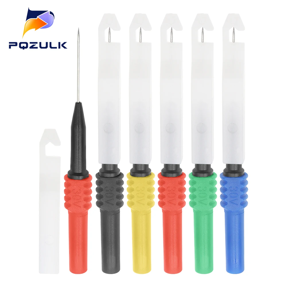 5PCS Hantek Multimeter Probe Test Needle Back Pin Banana Plug Diagnostic Tester Handheld Oscilloscope For Automotive Electrician