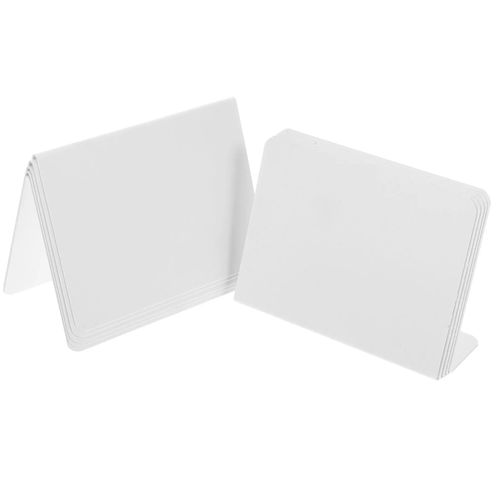 10pcs Square Acrylic Table Number Sign V-type L-type Wedding Decor Writable Signs Banquet Reusable Acrylic Board Table Numbers