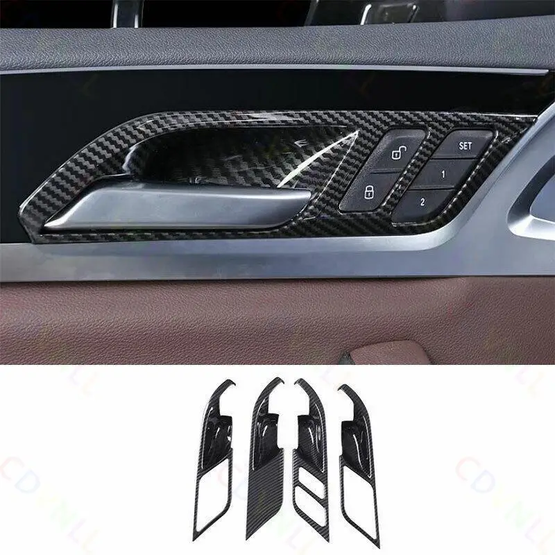 Car Interior Door Handle Panel Trims for Bmw X3 X4 G01 G02 2018 2019 2020 2021 2022 2023 Carbon Fiber Accessories Kit Auto