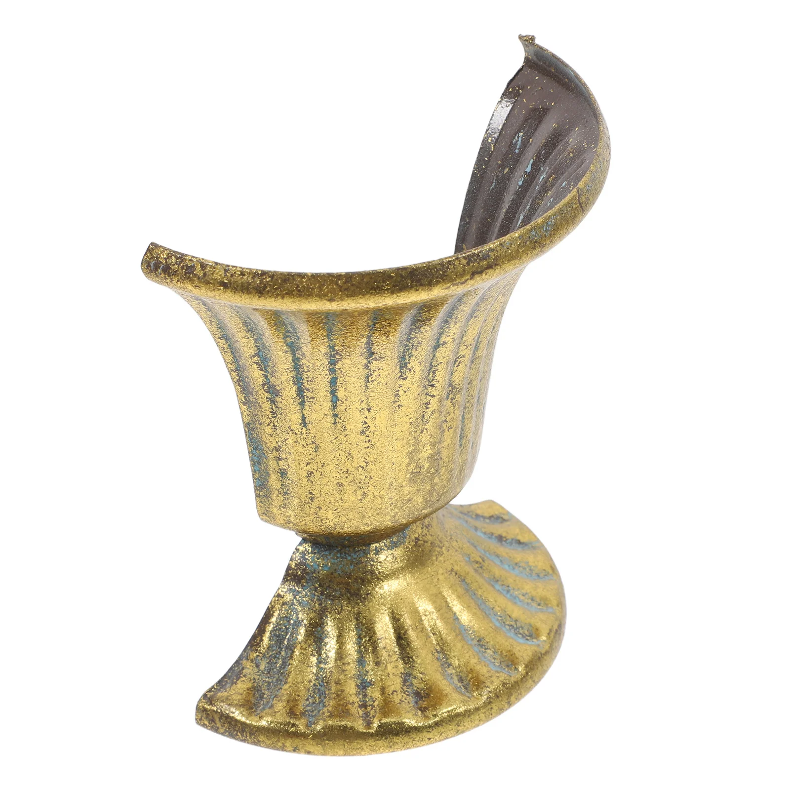 Деревенский кашпо, винтажная металлическая ваза