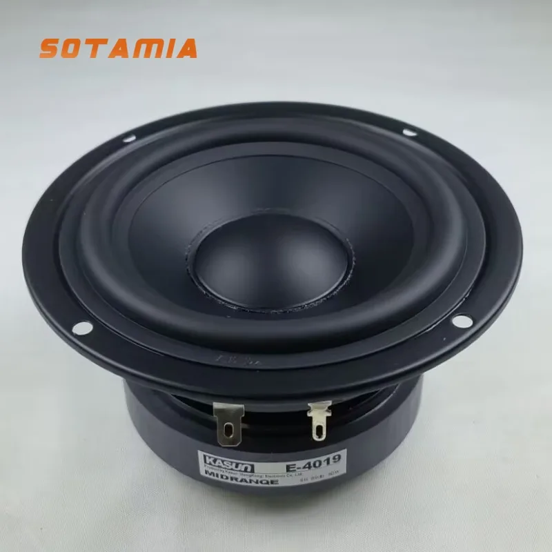 SOTAMIA 1Pcs 4 Inch Midrange Power Loudspeaker 8 Ohm 80W DIY Home Theater Portable Bluetooth Speaker HiFi Music Audio Speaker